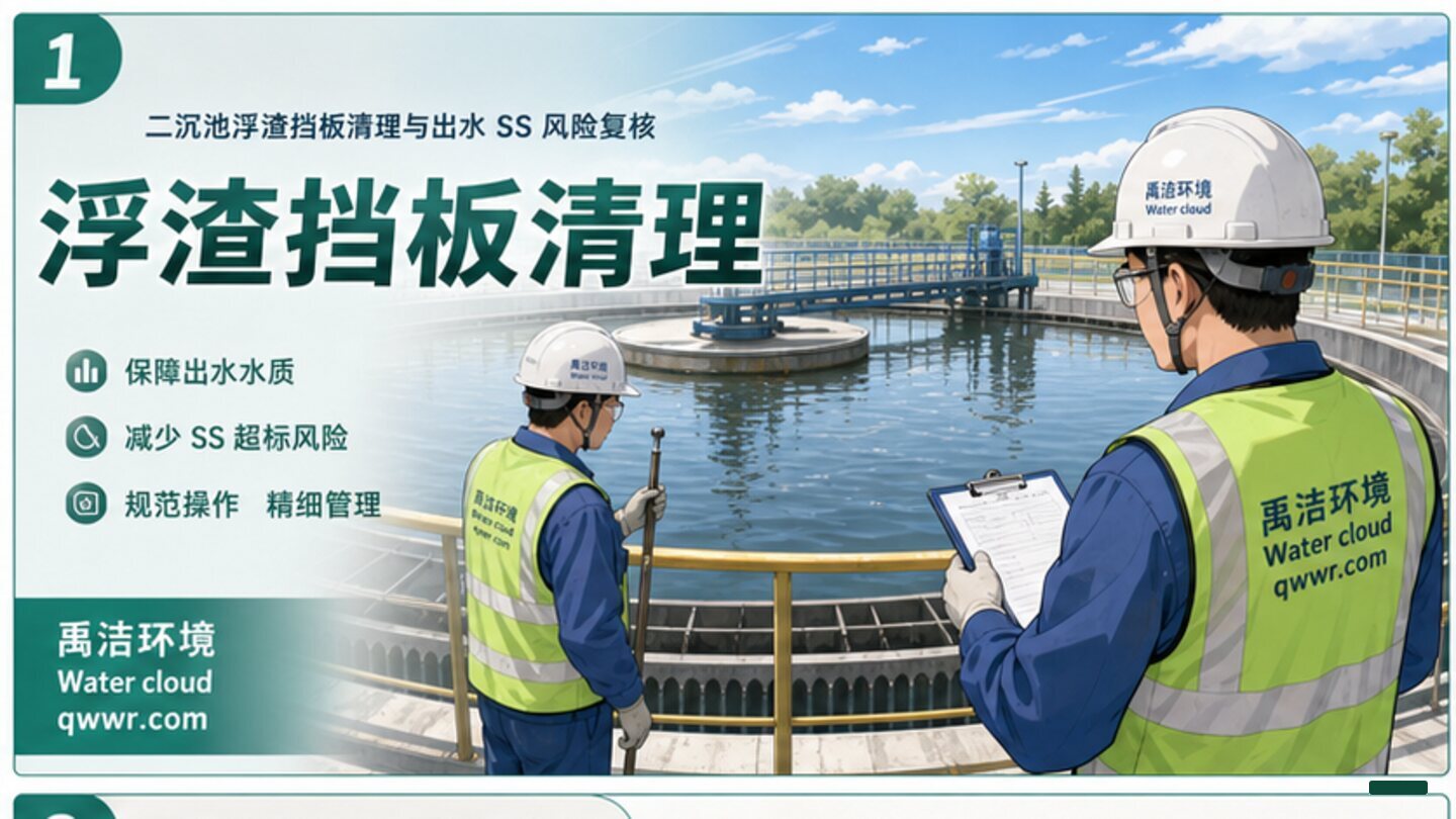 二沉池浮渣挡板小问题，也可能影响出水观感和 SS 风险