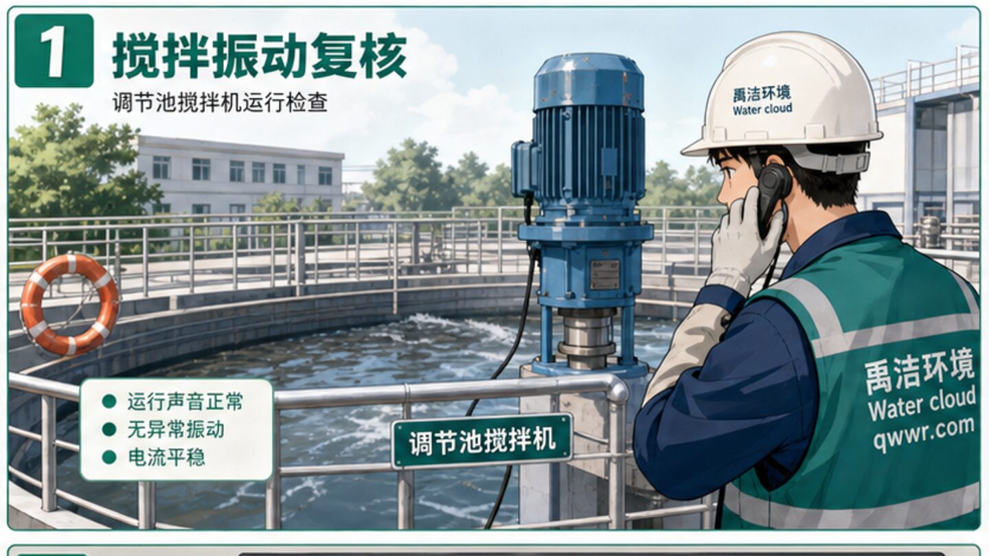 调节池搅拌机振动不能只听声音，要把机械和工艺效果一起看