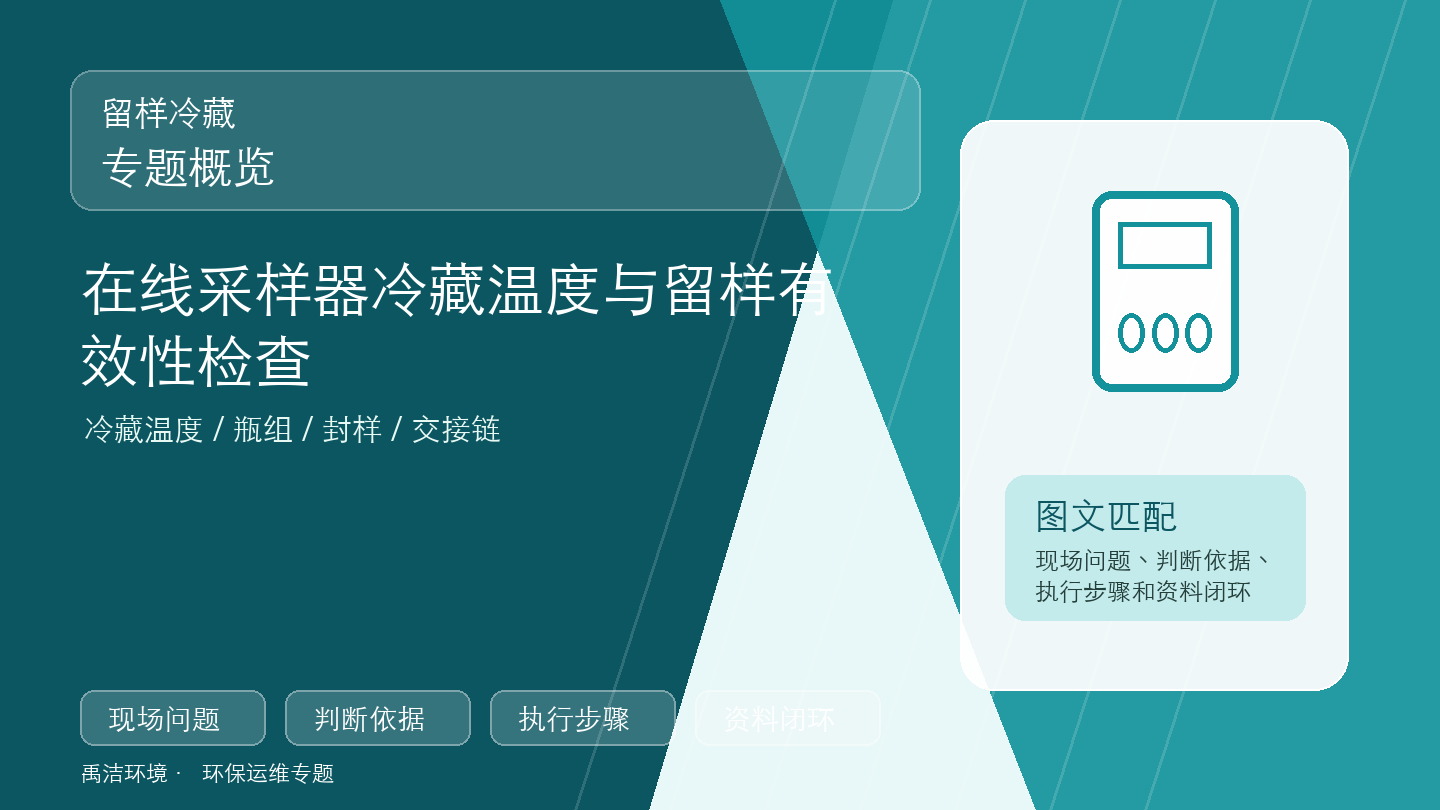 在线采样器留样是否可信，关键看温度、瓶组和交接链