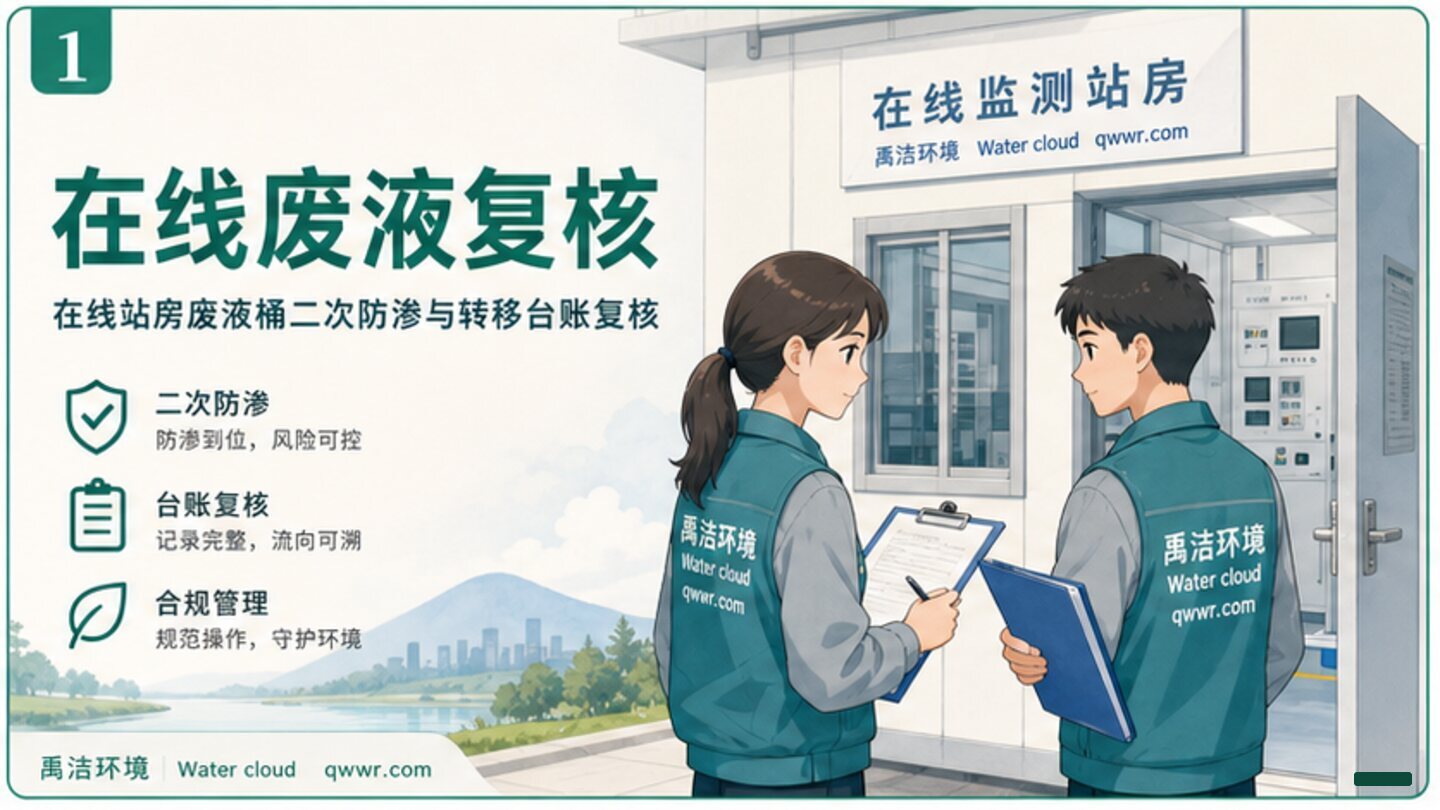 在线站房废液管理，要看得见容器、防渗和去向
