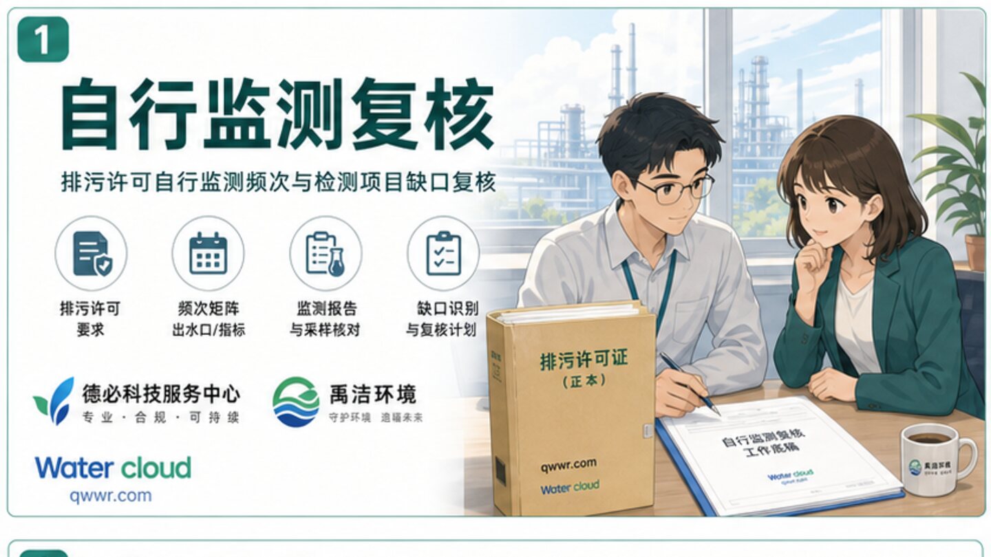 自行监测不是有报告就够，频次和项目缺口要逐项核对