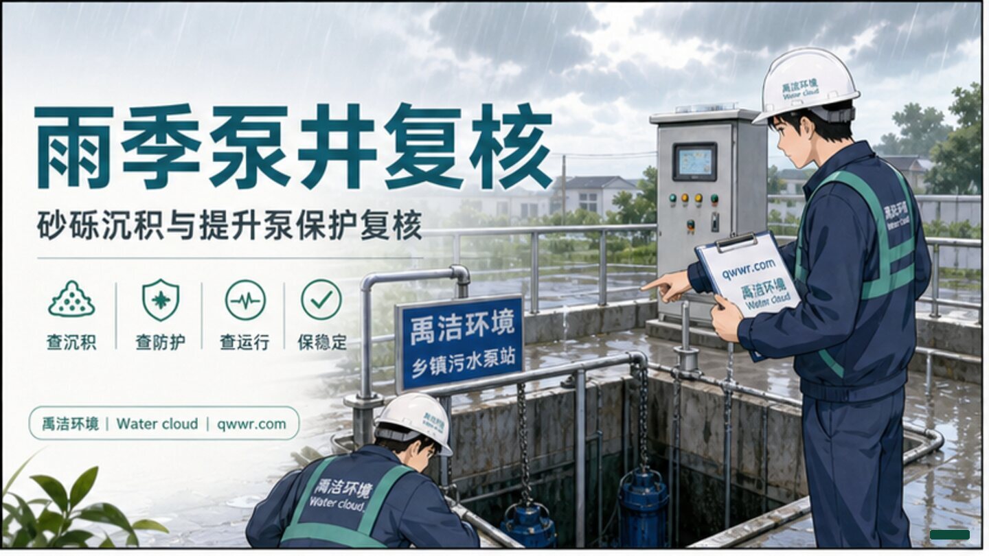 雨季泵井不能只看液位，砂砾沉积会直接影响提升泵安全