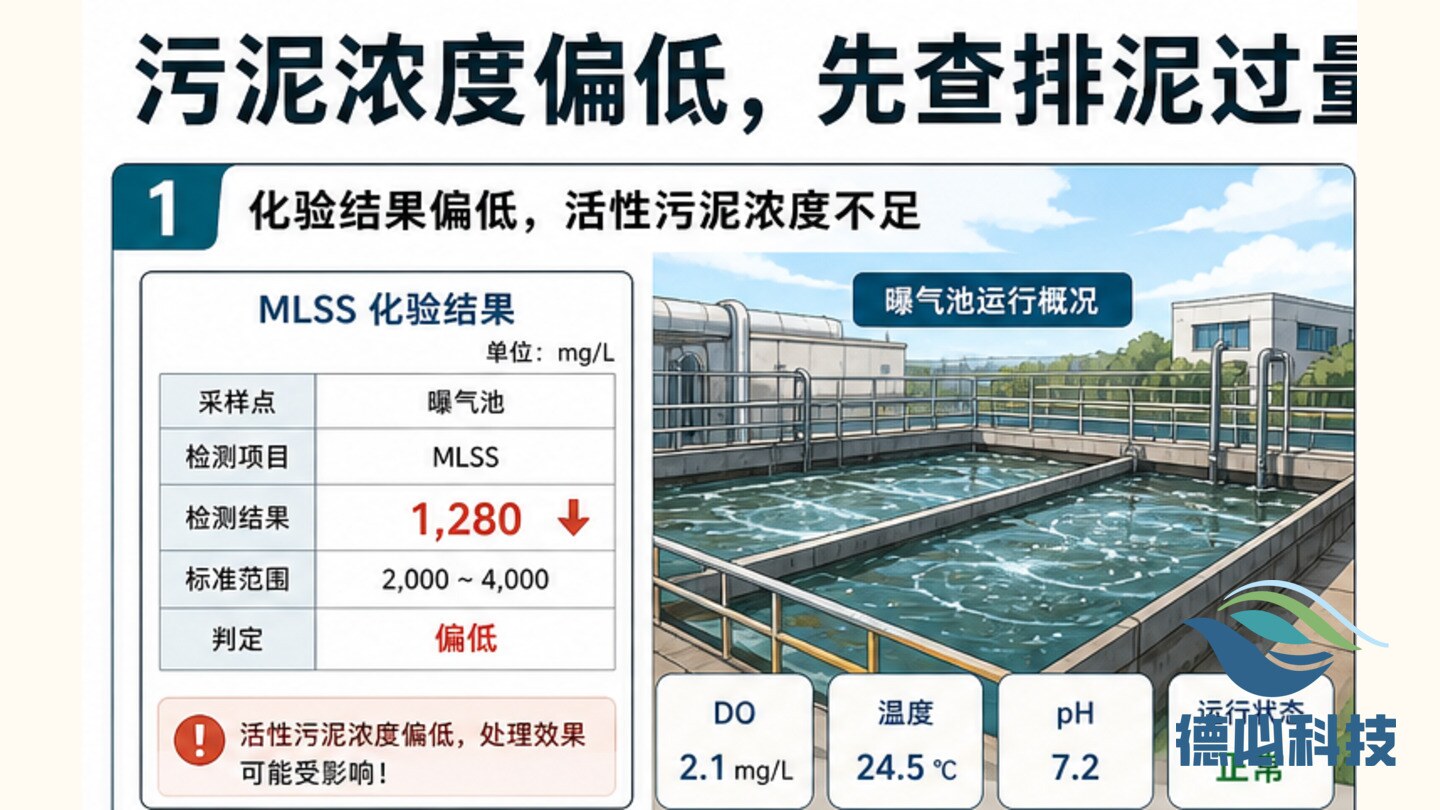 泥位仪读数要用人工比对校验，不能单靠一条曲线判断排泥