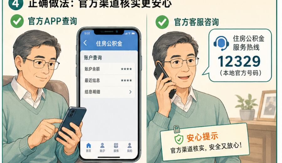 短信说你的公积金结息明细待确认 先别急着点链接