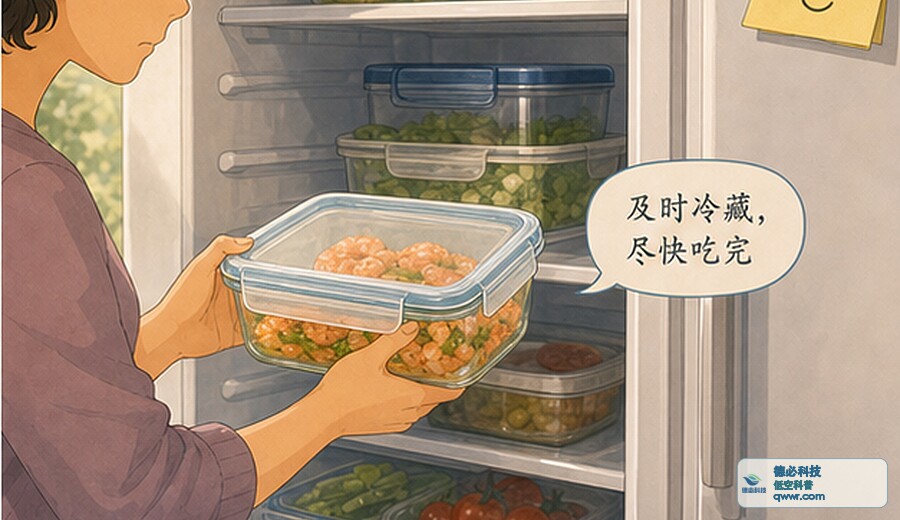 熟虾仁拌好放到第二顿 先别觉得闻着没事