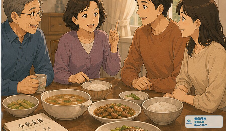 家里临时改饭局 先把人数和时间说清