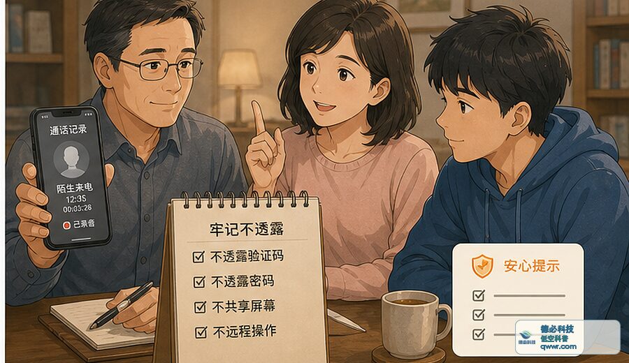 电话说账户升级 先别开屏幕共享