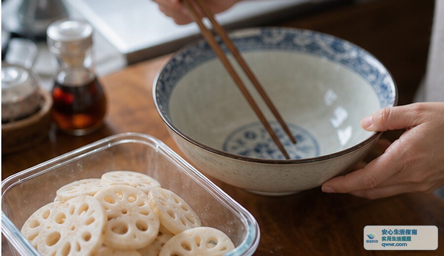 熟藕片有酸味 先别再凉拌