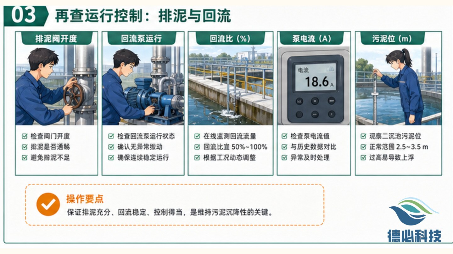 污泥上浮反复，先查泥龄负荷