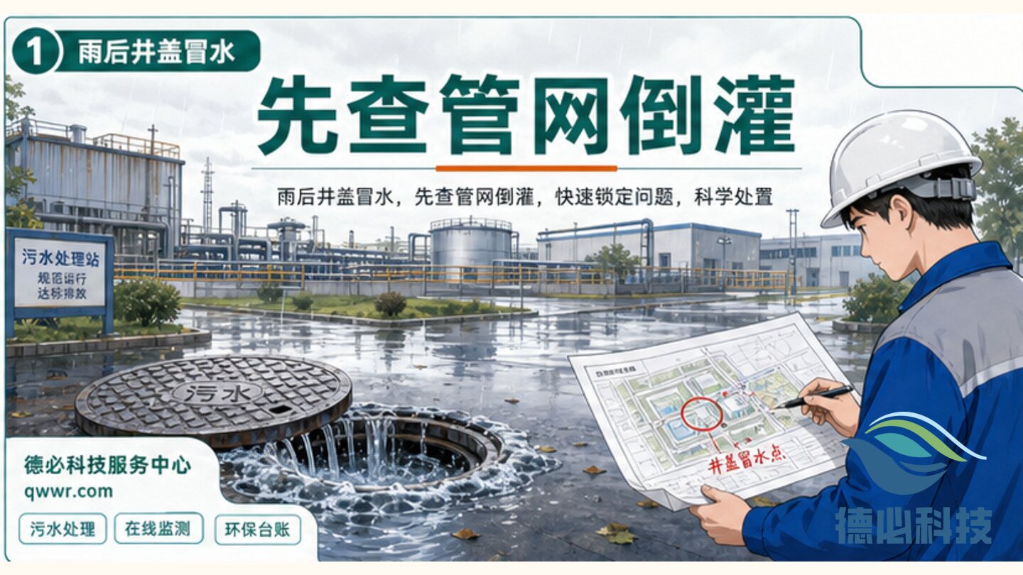 雨后井盖冒水，先查管网倒灌