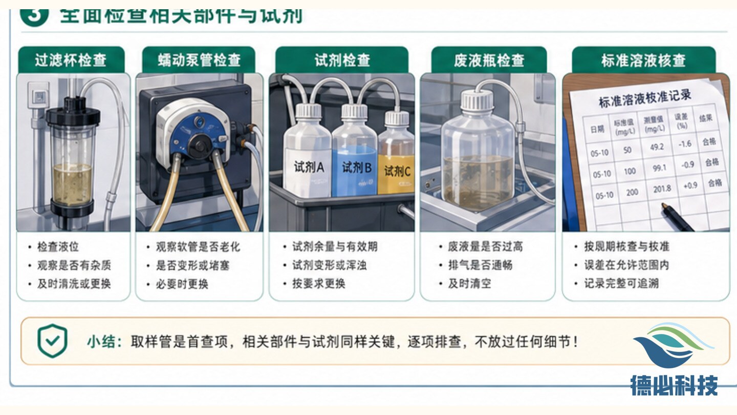 在线COD偏高，先查取样管