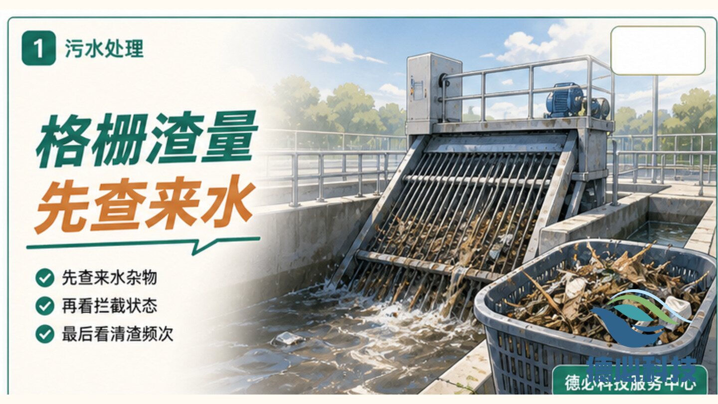 格栅渣量突增，先查来水杂物