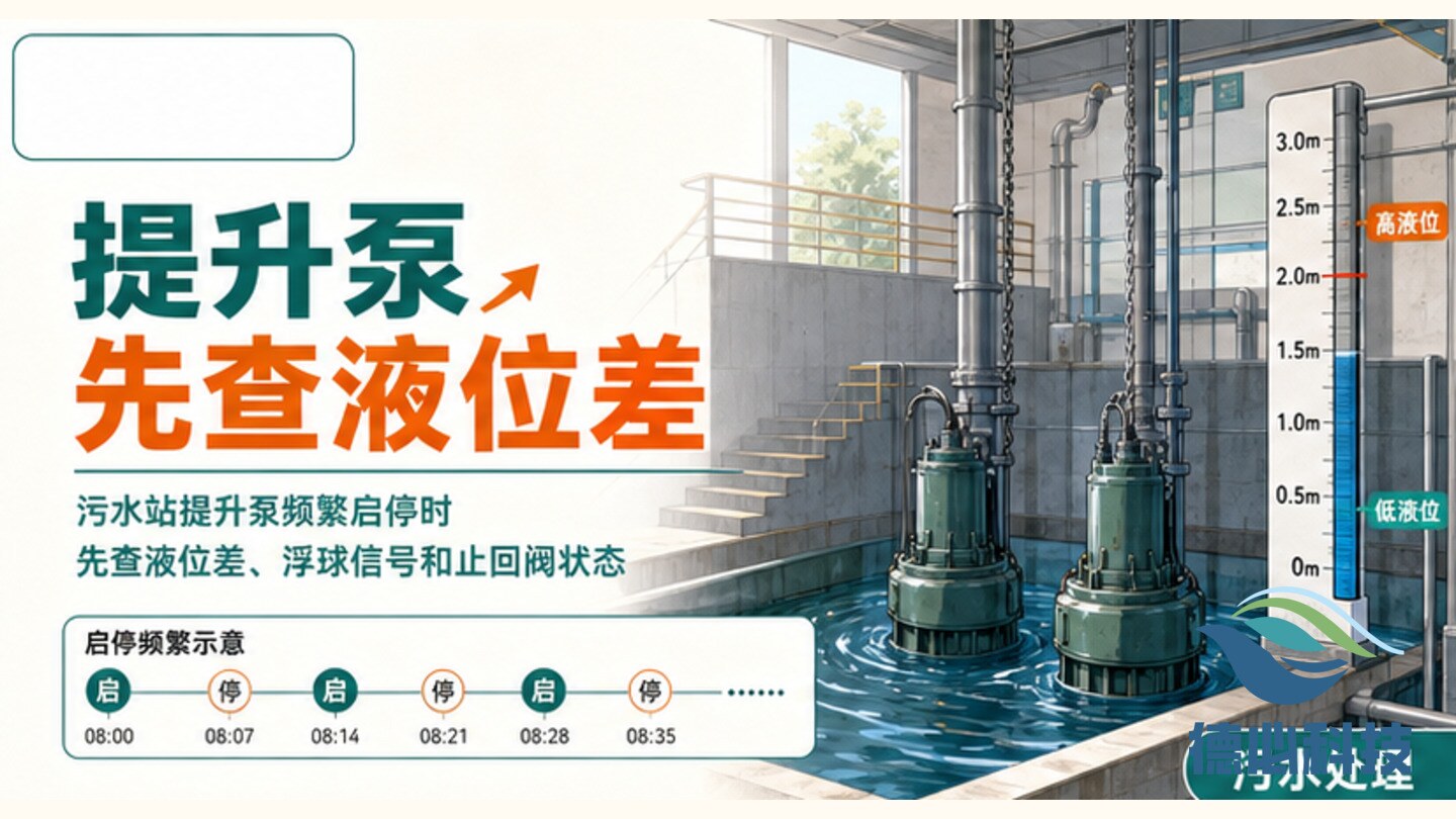 提升泵启停频繁，先查液位差