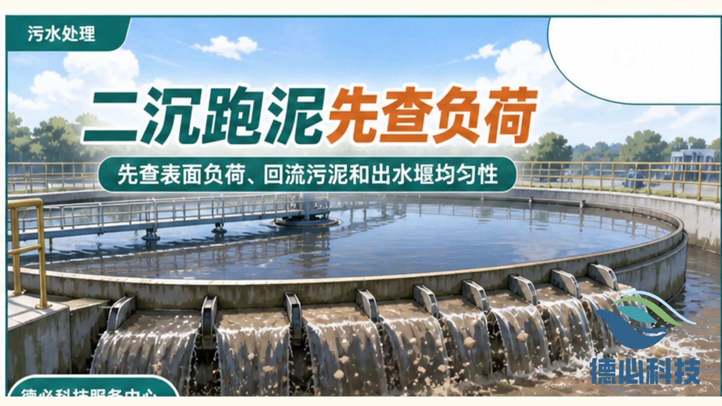 二沉池跑泥，先查表面负荷