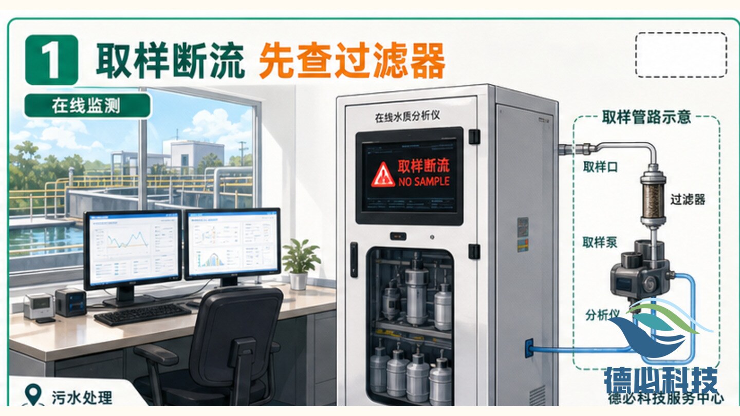 在线取样断流，先查过滤器