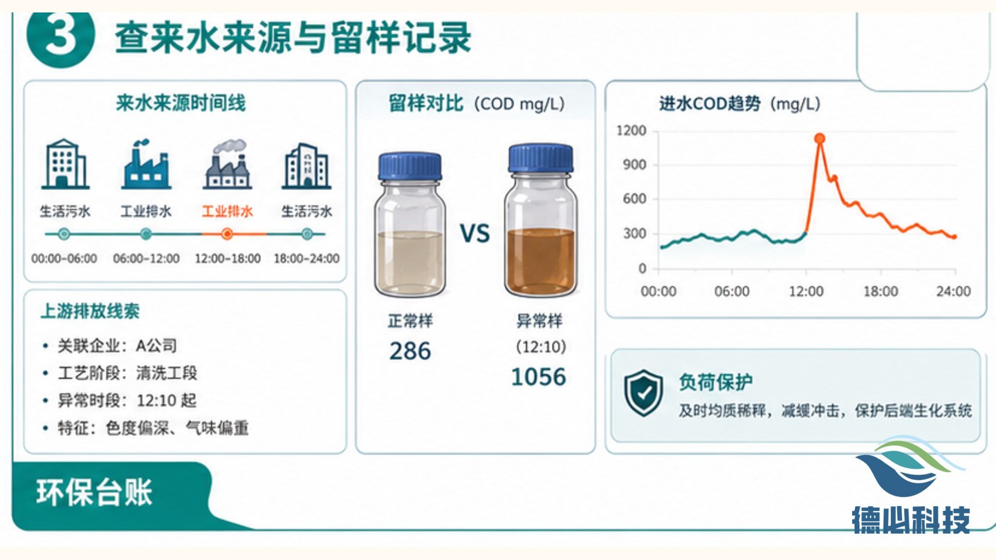 进水COD突升，先查调节池均质