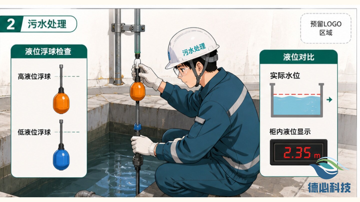 排水泵空转报警,先查液位浮球