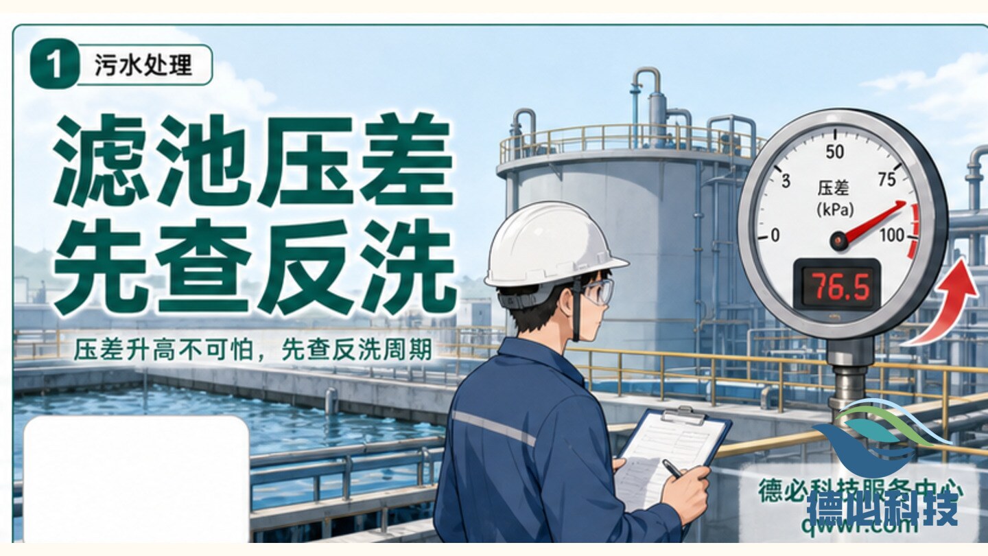 滤池压差升高，先查反冲洗周期
