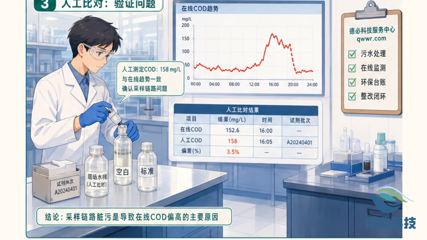 在线COD忽高,先查采样杯