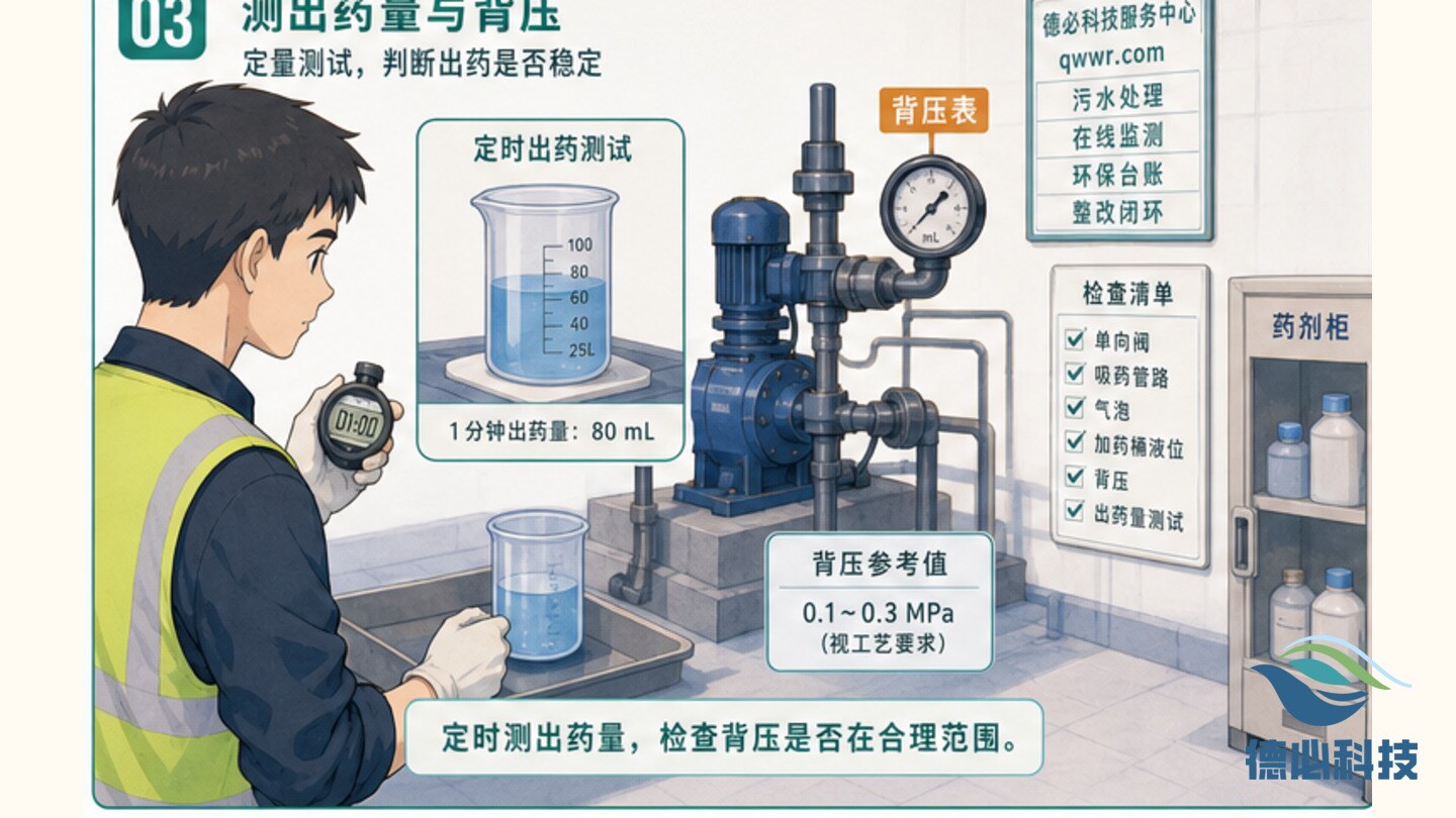 加药泵出药不稳,先查单向阀