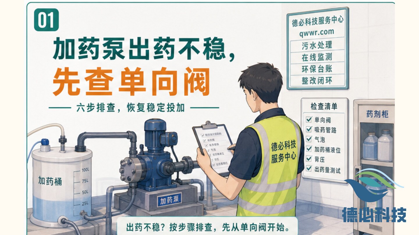 加药泵出药不稳，先查单向阀